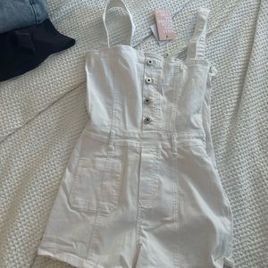 NWT tiger mist white romper